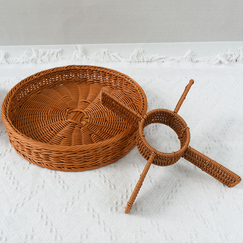 Artisan Woven Round Storage Tray Stornfield