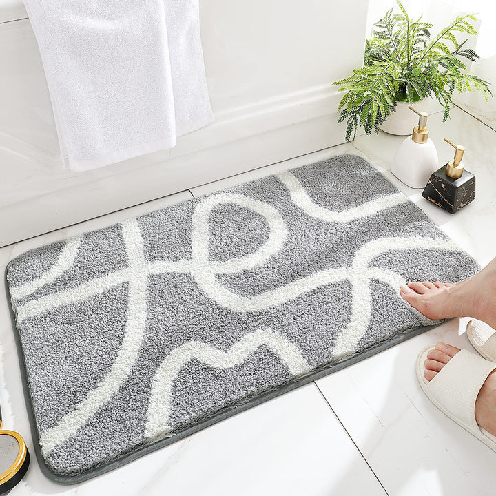 Cozy Rainbow-Themed Bath Mat