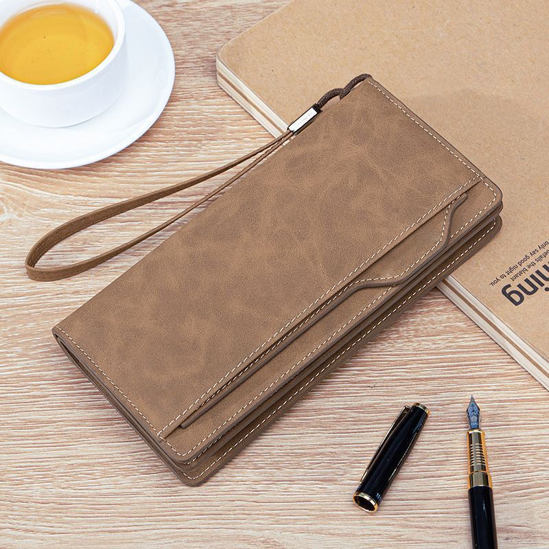 Elegant Leather Wallet with Wrist Strap Stornfield