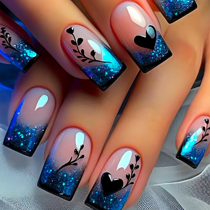 Artistic Gradient Press-On Nail Extensions Stornfield