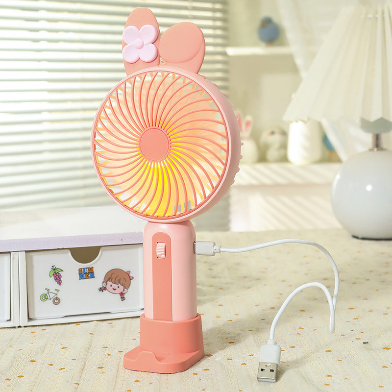 Ladies Portable Hand Fan with USB Connection and LED Lighting Stornfield