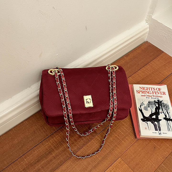 Quilted Velvet Evening Bag