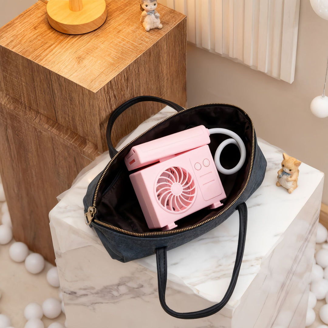 Women's table lamp with integrated USB fan Stornfield