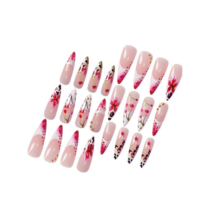 Premium Floral Acrylic Nail Art Set Stornfield