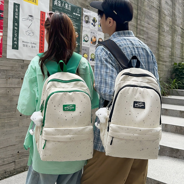 Star-Print Spacious Backpack Stornfield