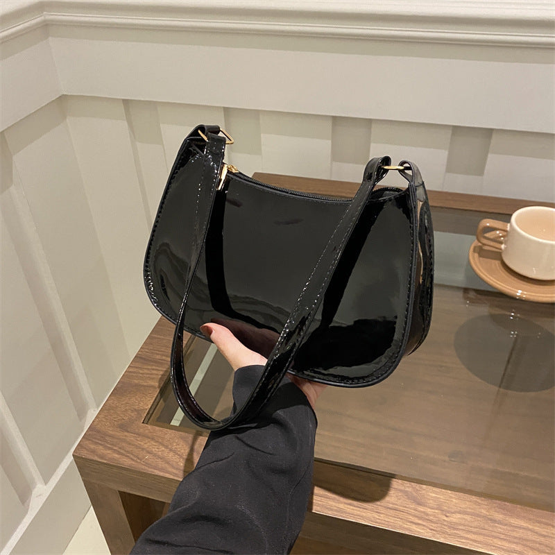 Chic Patent Leather Shoulder Bag Stornfield