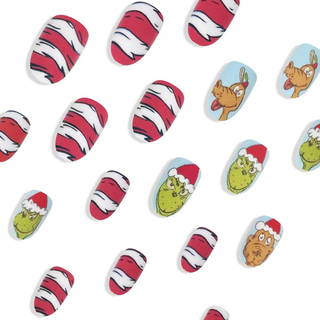 Artificial nail set with festive 3D designs Stornfield