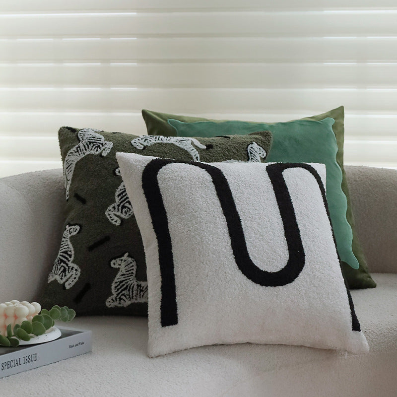 Stylish animal motif decorative pillow
