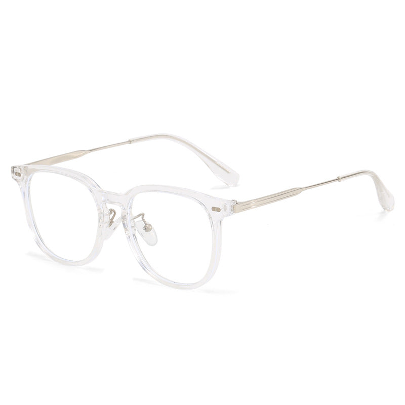 Women's clear rectangular glasses with delicate metal frame Stornfield