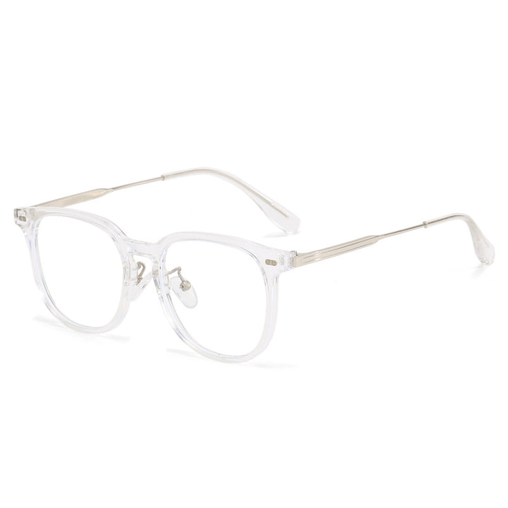 Women's clear rectangular glasses with delicate metal frame Stornfield