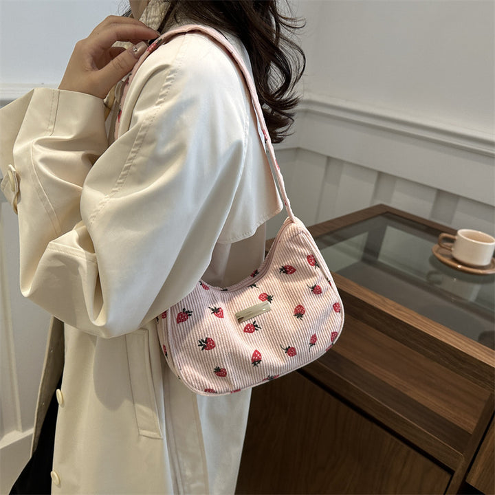Floral Embroidered Shoulder Bag