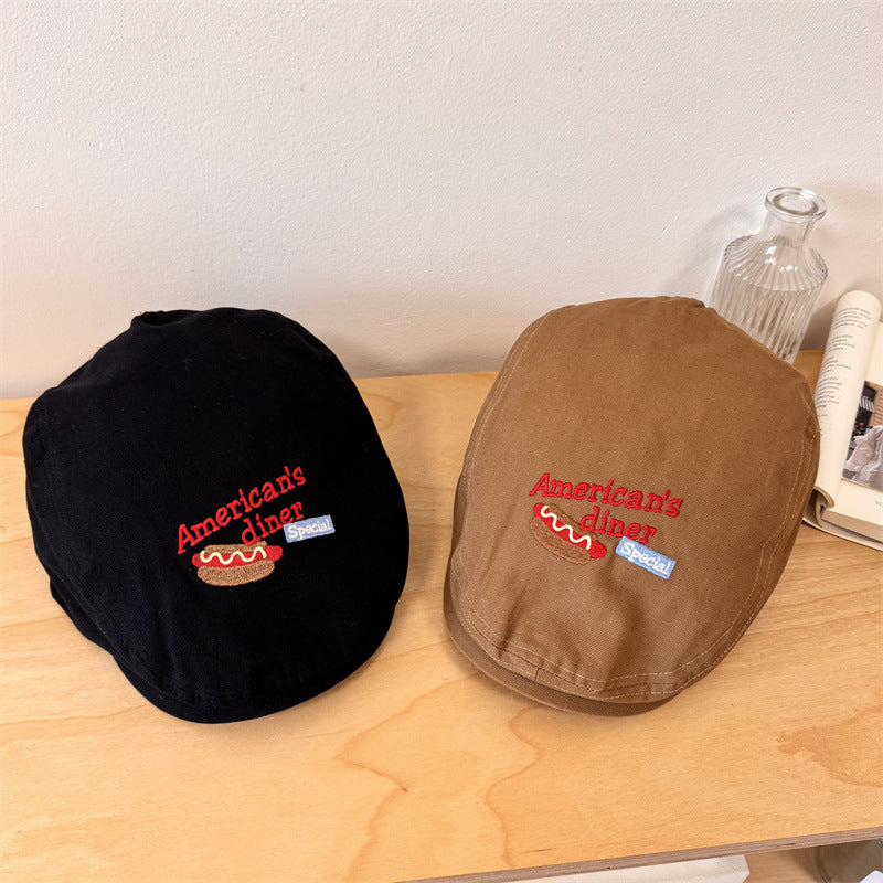 Men's Embroidered Casual Newsboy Cap Stornfield
