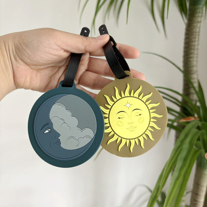 Whimsical Sun-Themed Luggage Tag Stornfield
