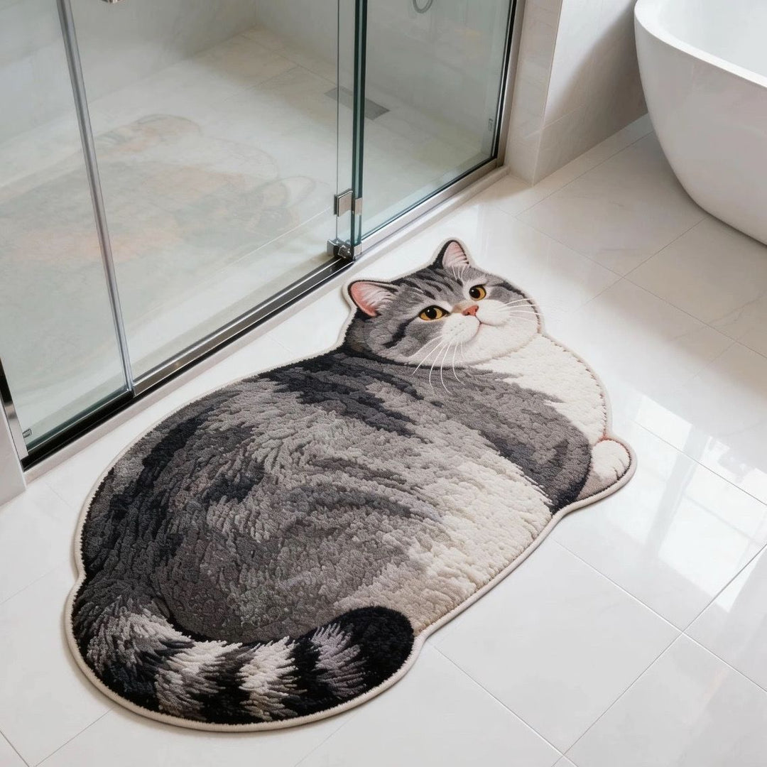 Cat-Shaped Bath Mat Stornfield