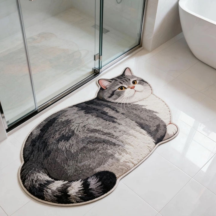 Cat-Shaped Bath Mat Stornfield