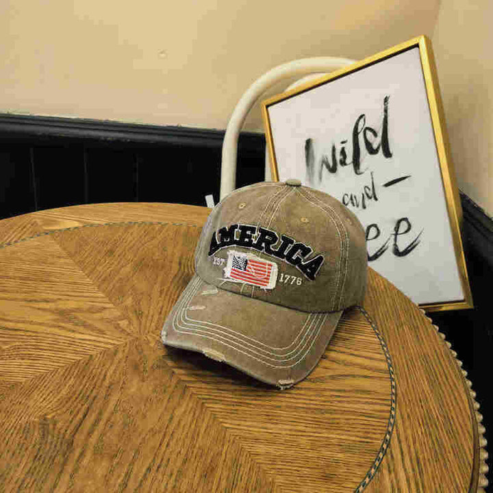Unisex Vintage-Inspired Distressed Baseball Cap Stornfield