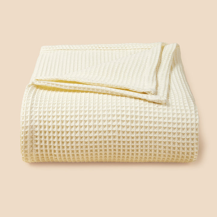 Textured Waffle Weave Throw Blanket Stornfield