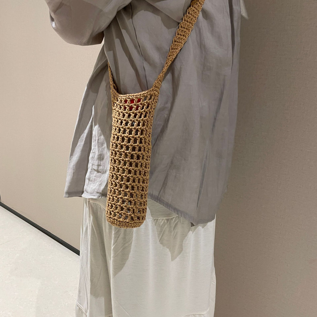 Hand-knotted bottle carrier Stornfield