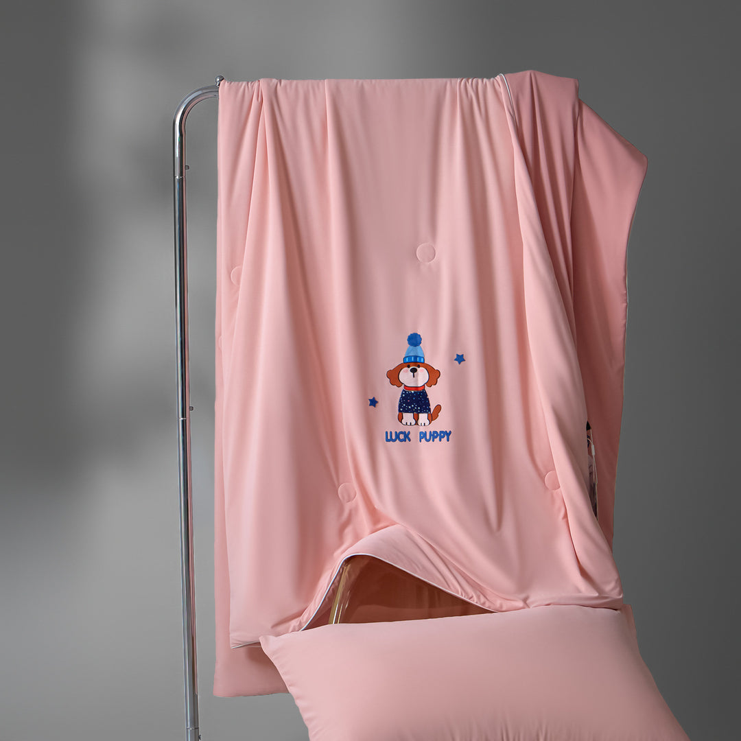 Ladies cozy microfiber blanket with cheerful pattern Stornfield