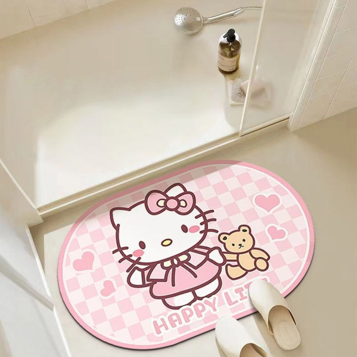 Cute Cartoon-Themed Bath Mat