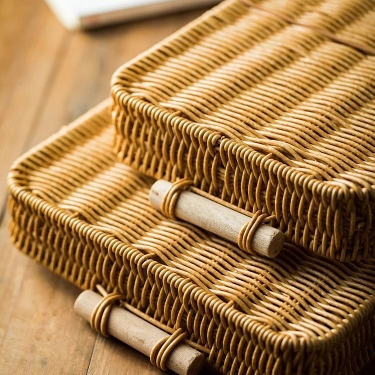Rectangular Woven Storage Basket Stornfield