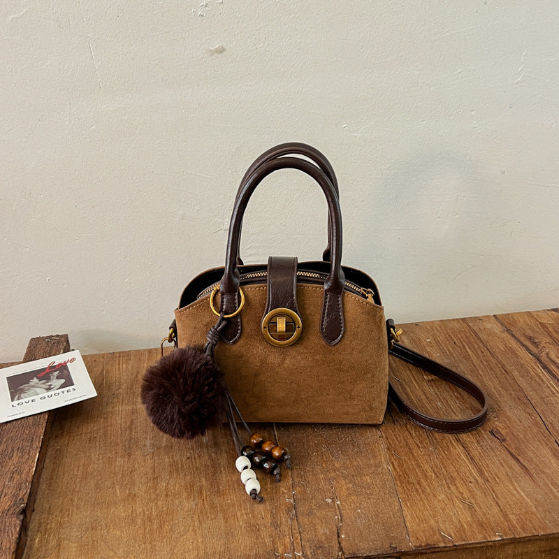 Handheld Suede Purse