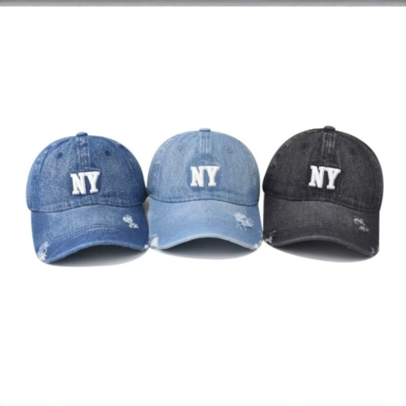 Women's Distressed Denim Baseball Cap Stornfield 1784188163