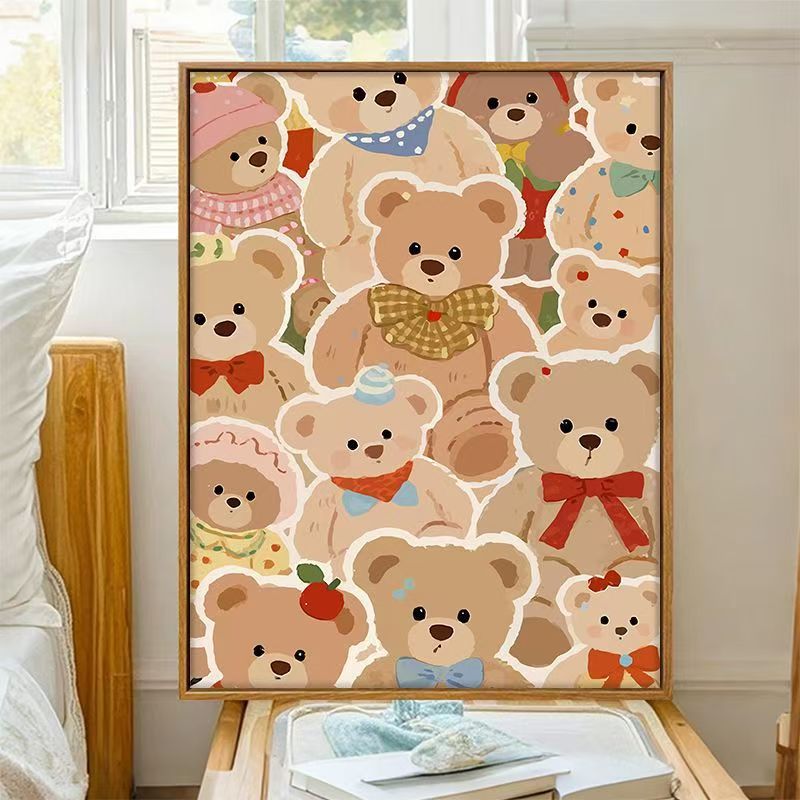 Cute Bear-Themed Decorative Wall Art Stornfield