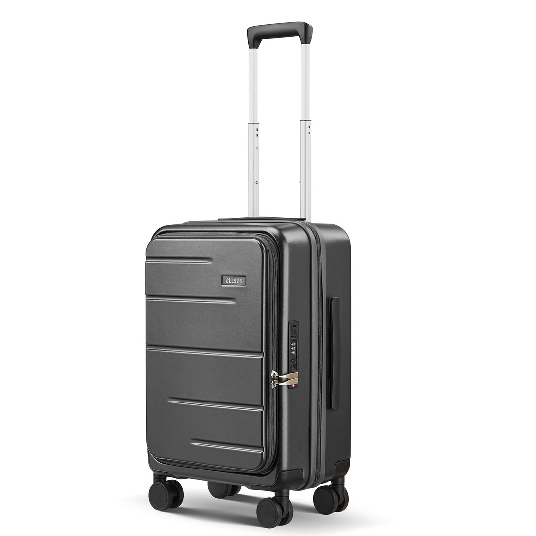 Unisex Compact Expandable Rolling Suitcase Stornfield