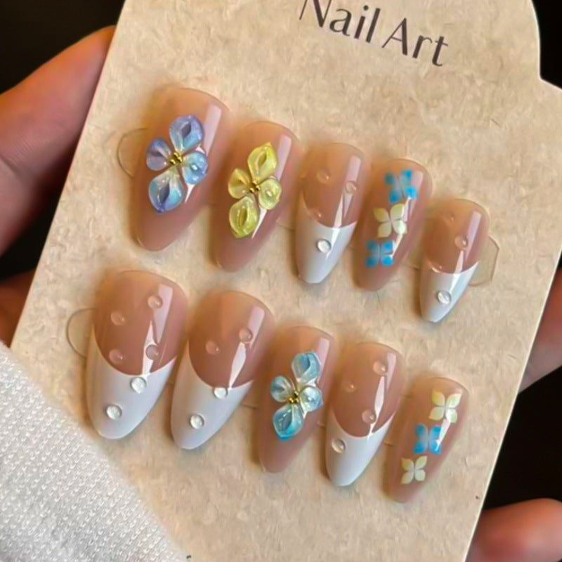 Decorative Floral Press-On Nail Art Set Stornfield
