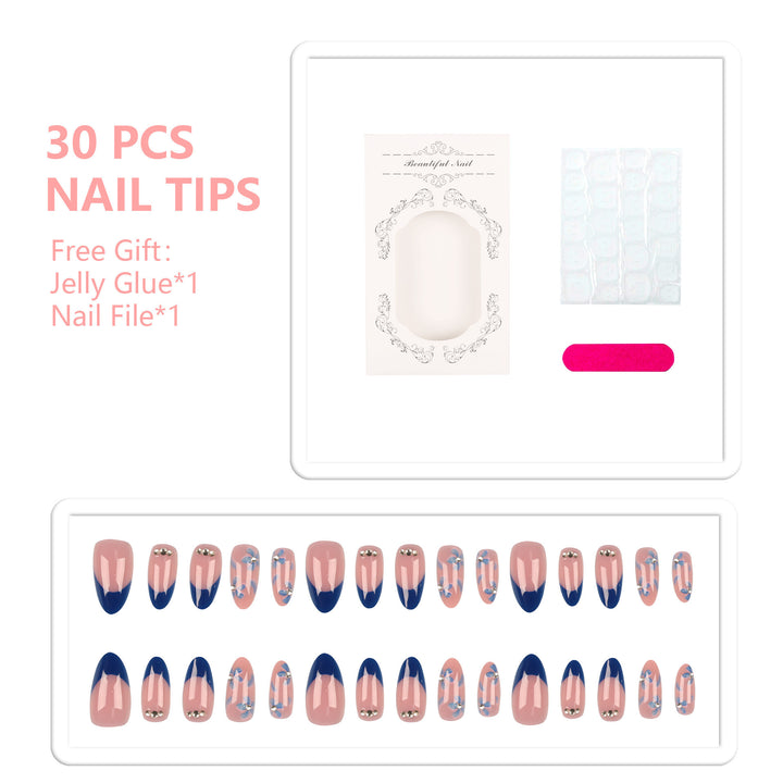 Premium Press-On Nail Tips Set with Accessories