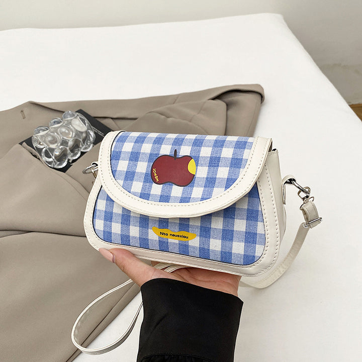 Playful Gingham Pattern Handbag Stornfield