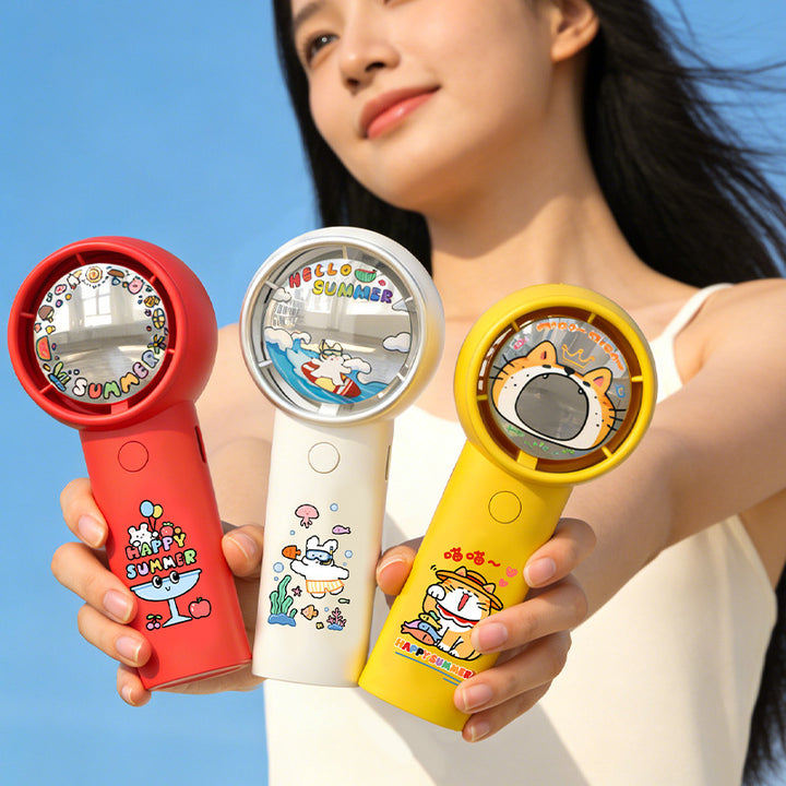 Portable Cartoon-Themed Handheld Fan Stornfield