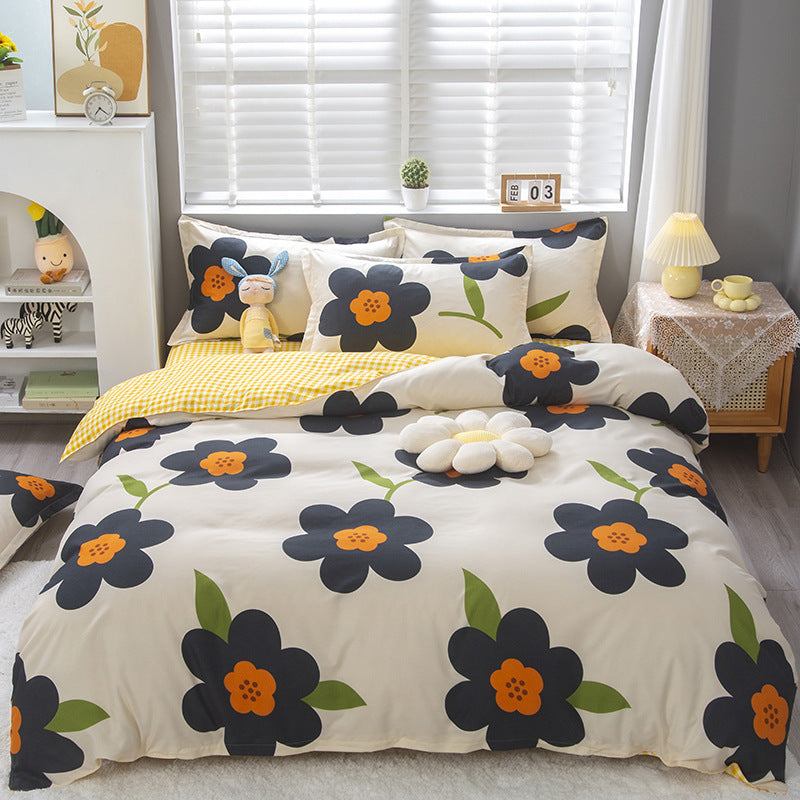 Floral Pattern Decorative Bedding Set