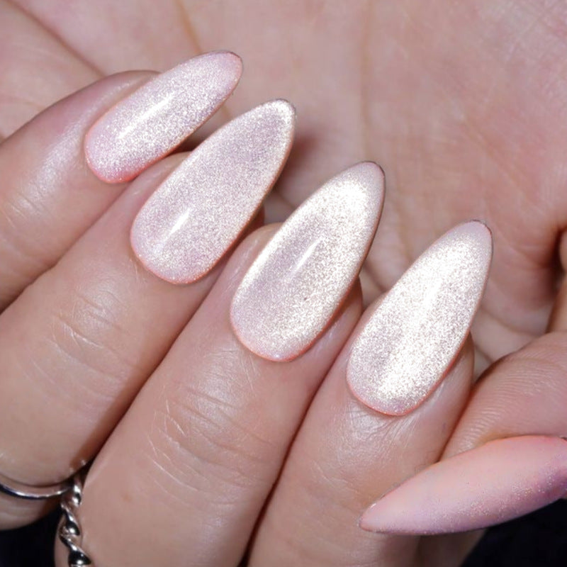 Premium Sparkling Almond-Shaped Press-On Nails Stornfield