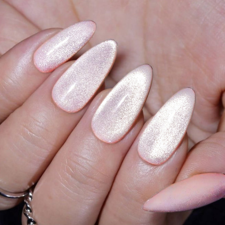 Premium Sparkling Almond-Shaped Press-On Nails Stornfield