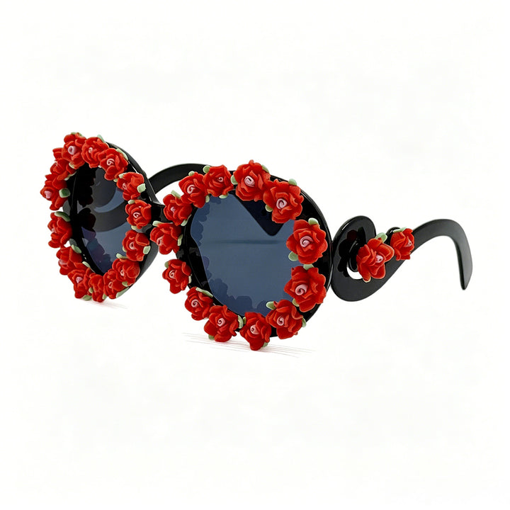 Women's sunglasses with floral design and unique frame accents Stornfield