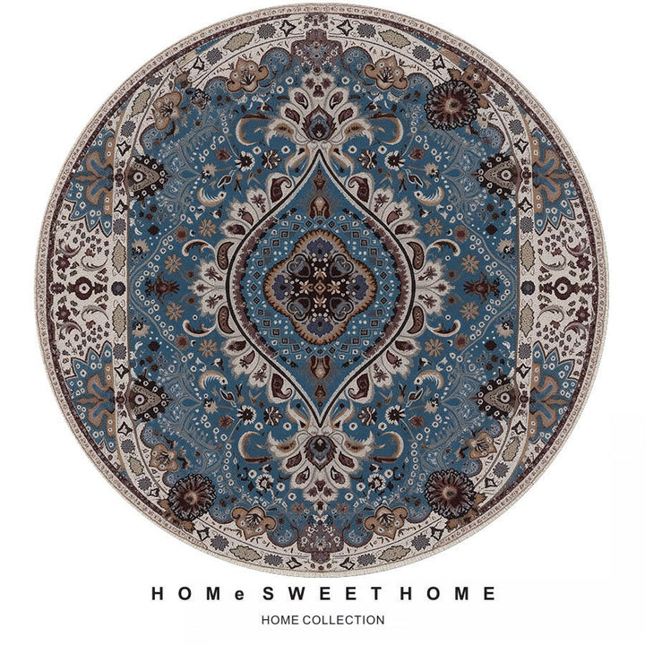 Vintage-Inspired Round Rug