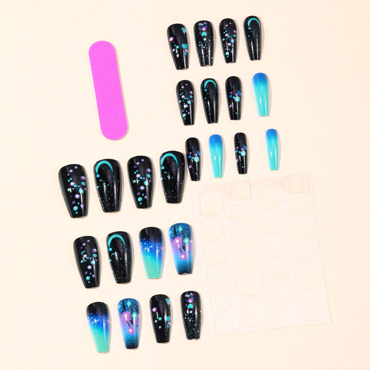 Glamorous Neon Glitter Nail Art Extensions Stornfield