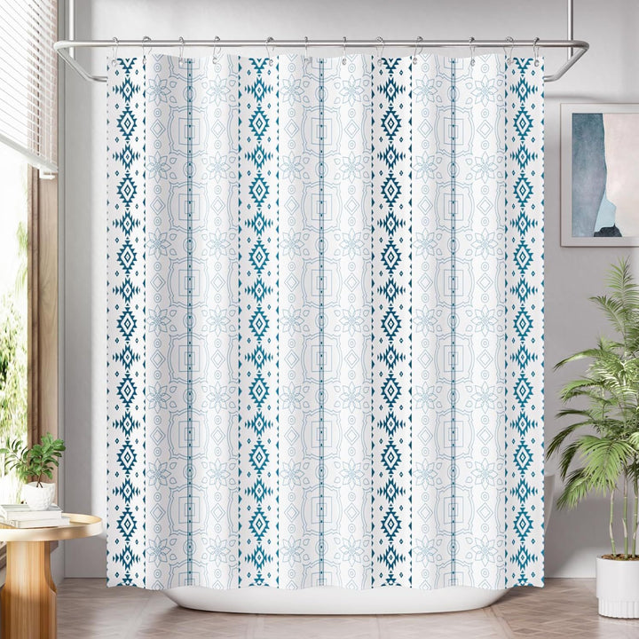 Modern Striped Shower Curtain Stornfield