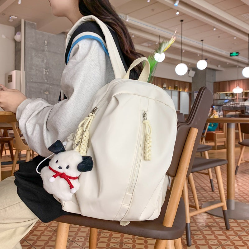 Backpack with Cute Plush Keychain and Practical Storage Stornfield