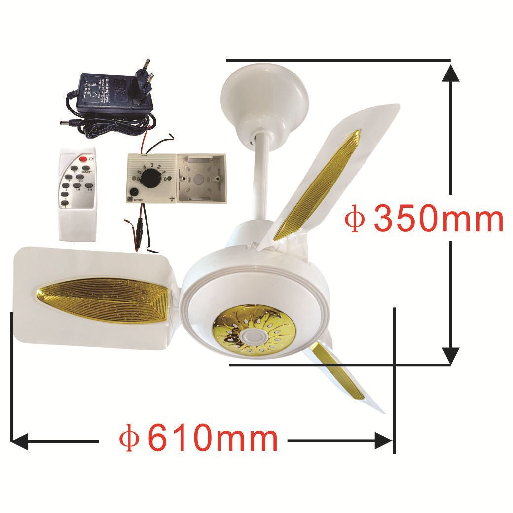 Ladies ceiling fan with LED lighting Stornfield
