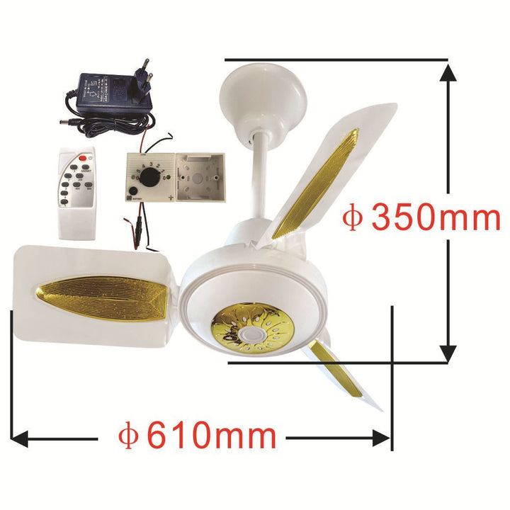 Ladies ceiling fan with LED lighting Stornfield