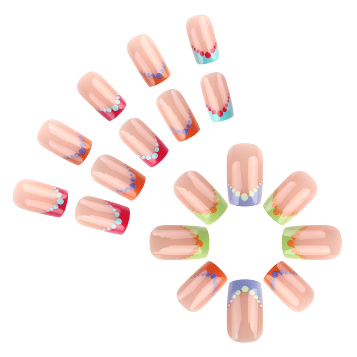 Colorful Dot Design Nail Art Stornfield