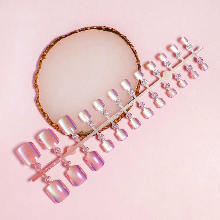 Iridescent Pedicure Press-On Nail Set Stornfield
