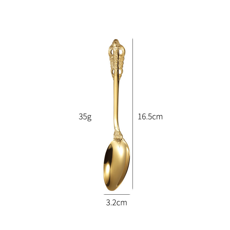 Elegant fish fork with artistic handle design Stornfield