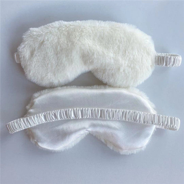 Women's soft plush sleep mask with ergonomic padding and elastic comfort band Stornfield