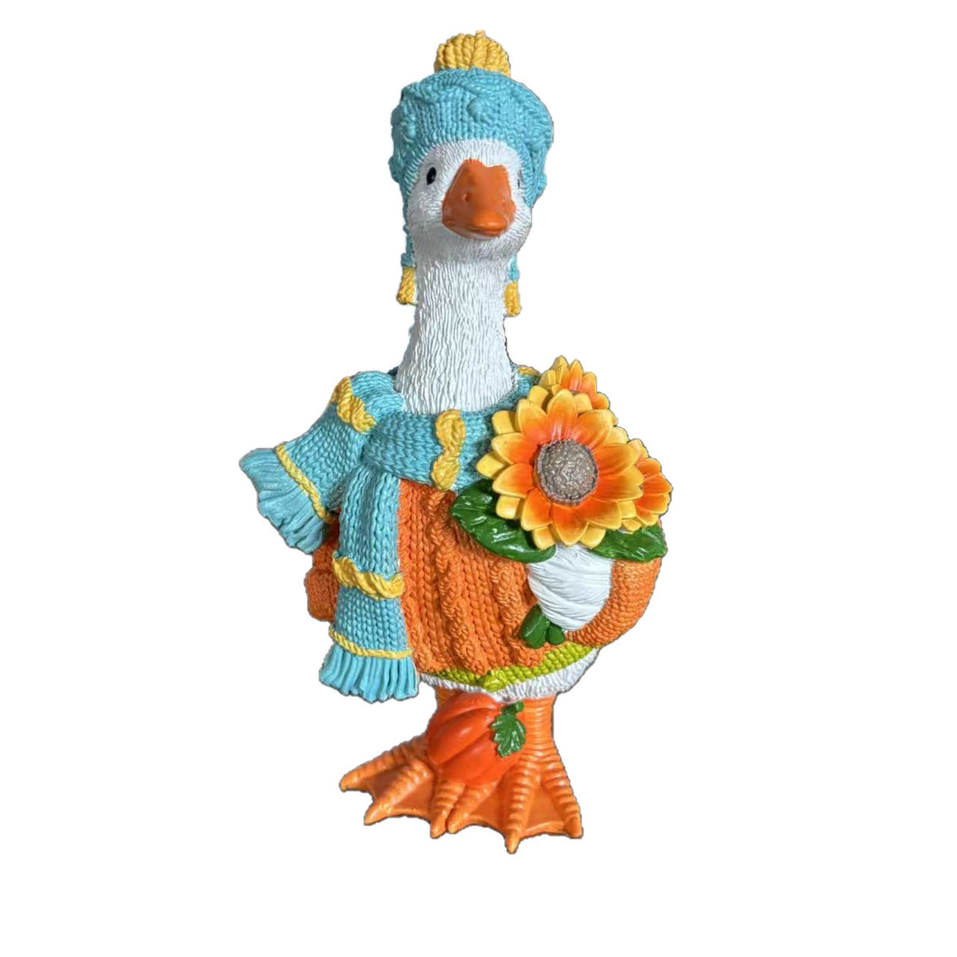 Decorative figurine of a sunflower goose Stornfield