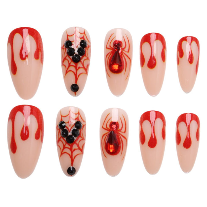 Creative Halloween Art Nails with Spider Web Design Stornfield