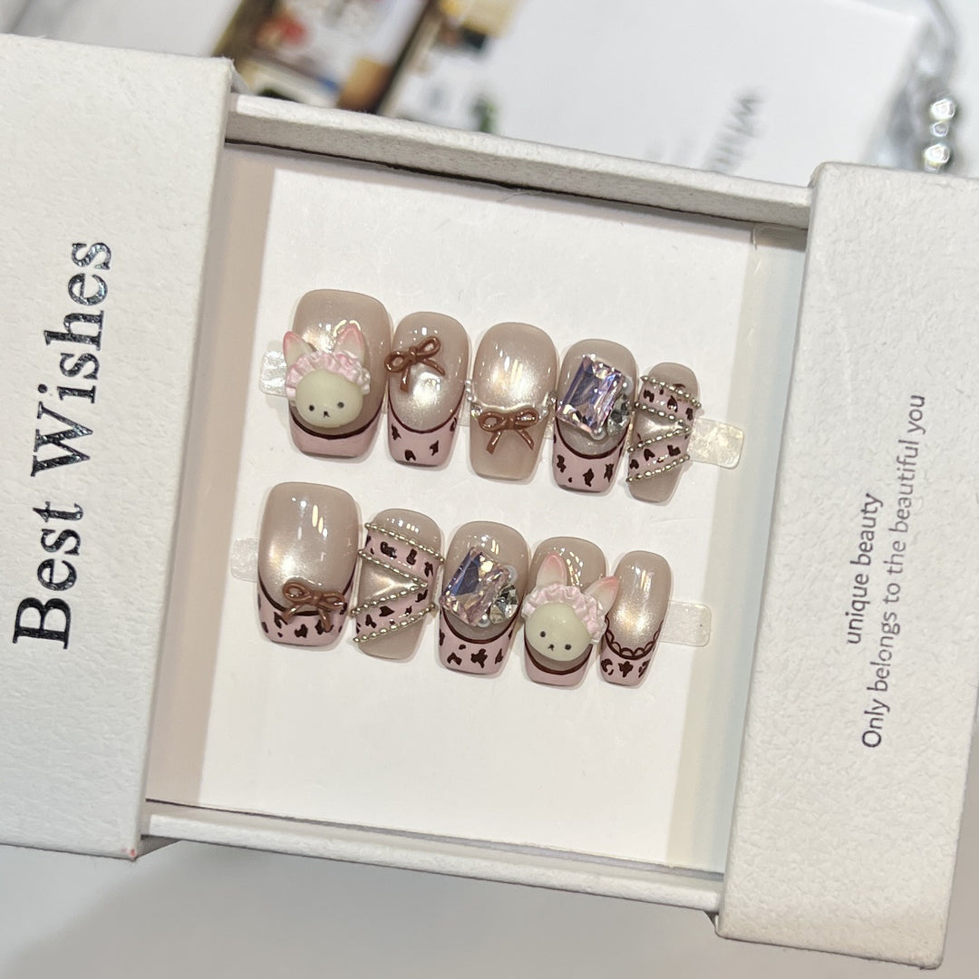 Whimsical Decorative Press-On Nail Set